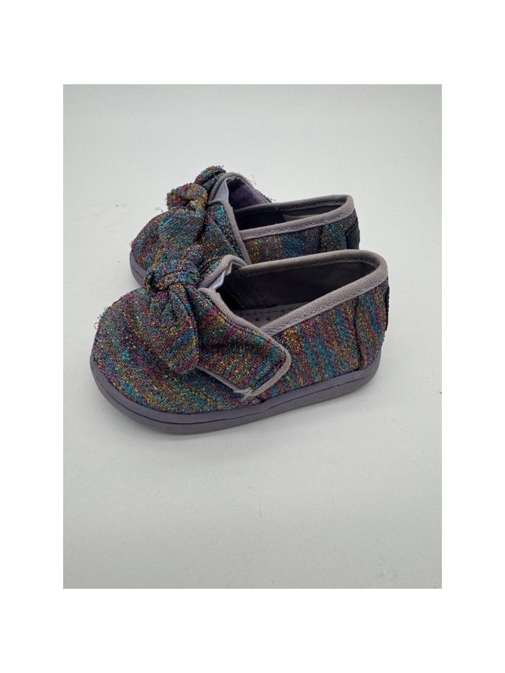 Girls TOMS Shoes Size T4 Multi-color - Picture 5 of 7